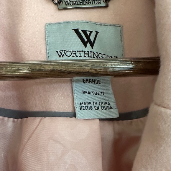Worthington Pink Trench Coat - Picture 3 of 5